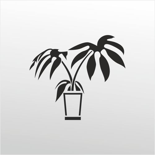 Folyo Sticker Çiçek Deseni 130cm Uzunluk