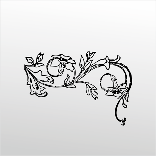 Folyo Sticker Çiçek Deseni 80cm Uzunluk