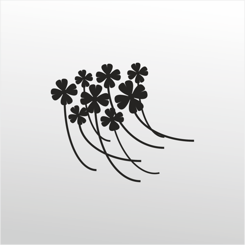 Folyo Sticker Çiçekler 80cm Uzunluk