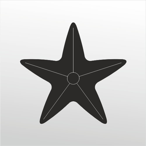 Folyo Sticker Deniz Yıldızı 100cm Uzunluk