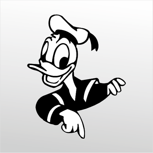 Folyo Sticker Daffy Duck 80cm Uzunluk
