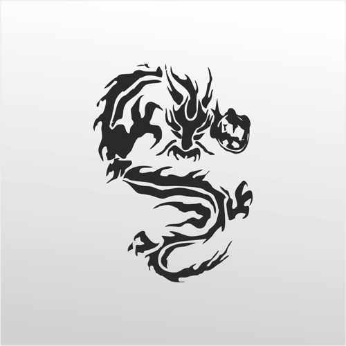 Folyo Sticker Ejderha 90 cm uzunluk