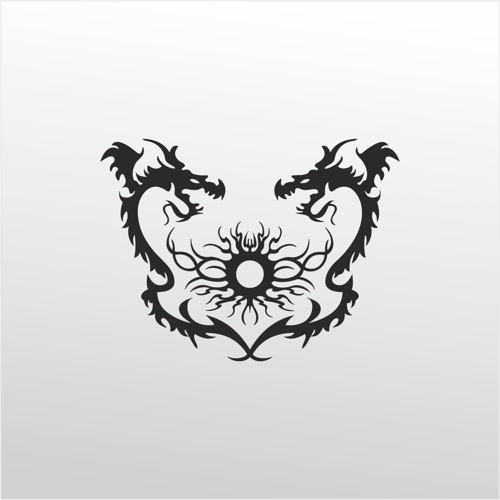 Folyo Sticker Ejderhalar 20cm uzunluk
