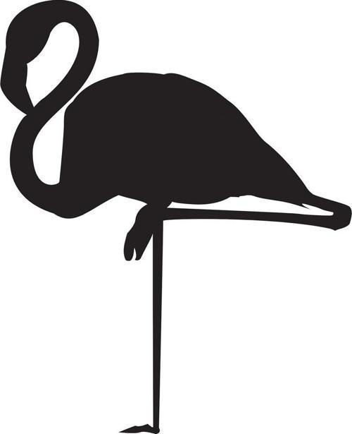 Folyo Sticker Flamingo 100cm Uzunluk