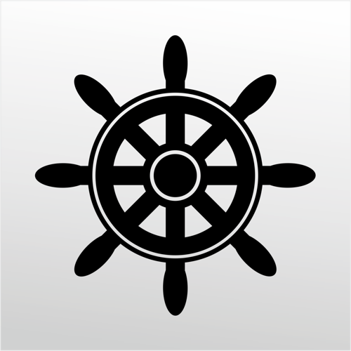 Folyo Sticker Gemi Dümeni 40cm Uzunluk