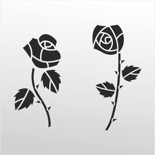 Folyo Sticker Güller 50cm Uzunluk