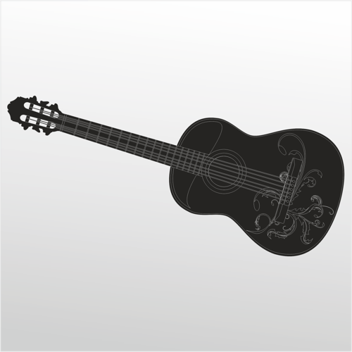 Folyo Sticker Gitar 80cm Uzunluk