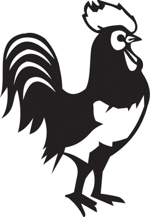 Folyo Sticker Horoz 40cm Uzunluk