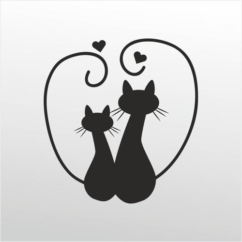 Folyo Sticker Kediler 80cm Uzunluk