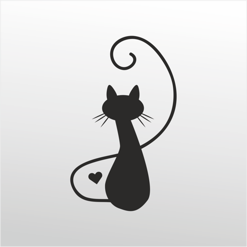 Folyo Sticker Kedi 20cm uzunluk