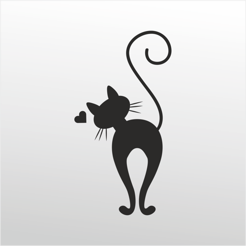 Folyo Sticker Kedi 40cm Uzunluk