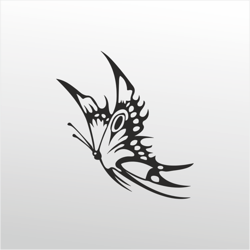 Folyo Sticker Kelebek 40cm Uzunluk