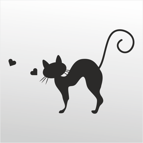 Folyo Sticker Kedi 50cm Uzunluk