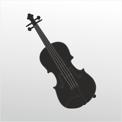 Folyo Sticker Keman 20cm uzunluk