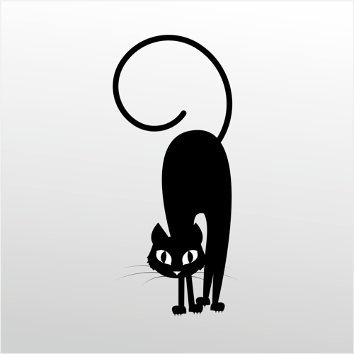 Folyo Sticker Korkmuş Kedi 70cm Uzunluk