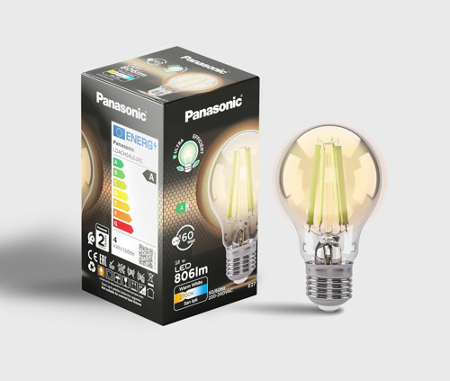 Filament Ampul E27 A Sınıfı Enerji 3.8W 806LM 2700K Clear