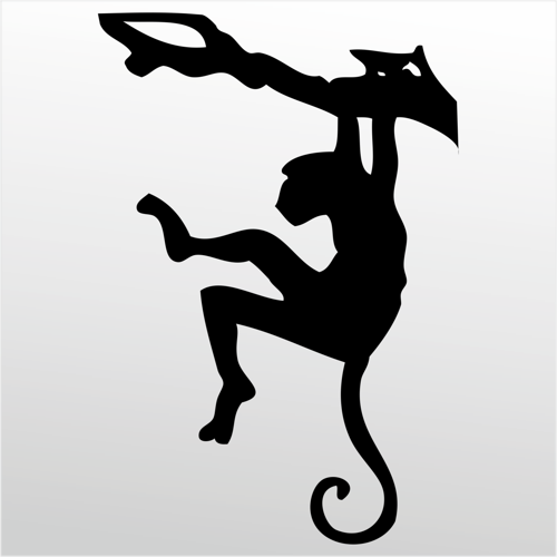 Folyo Sticker Maymun 70cm Uzunluk