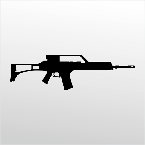 Folyo Sticker RIFLE 7.62 MM 60cm Uzunluk