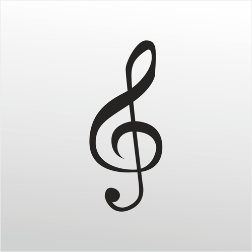 Folyo Sticker Sol Notası 160cm Uzunluk