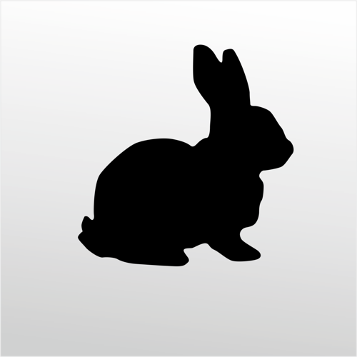 Folyo Sticker Tavşan 130cm Uzunluk