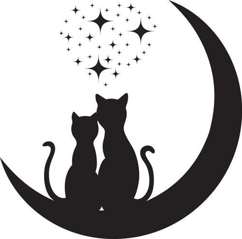KEDİ FOLYO STİCKER 50cm Uzunluk