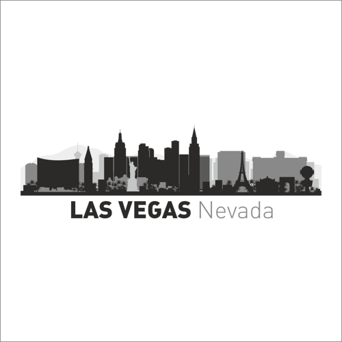 LAS VEGAS NEVADA FOLYO STİCKER 80 50cm Uzunluk