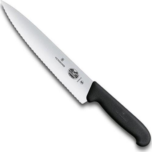 19cm Tırtıklı Dilimleme Bıçağı 5.2033.19 Siyah