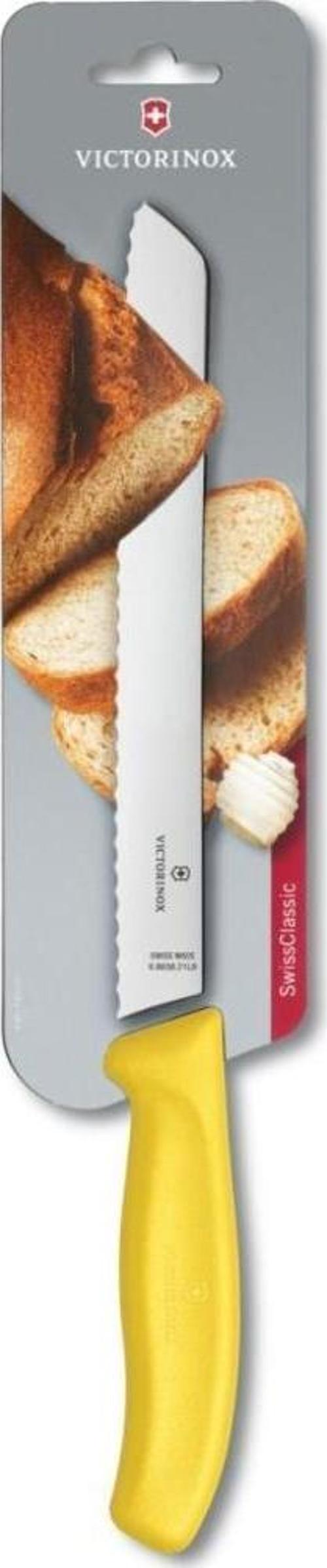 Swiss Classic 21cm Ekmek Bıçağı Sarı 6.8636.21L8B