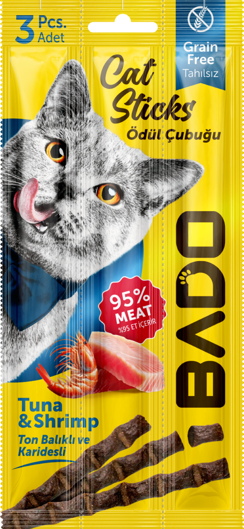 Kedi Ödül Çubuğu Ton Balıklı ve Karidesli 3x5gr