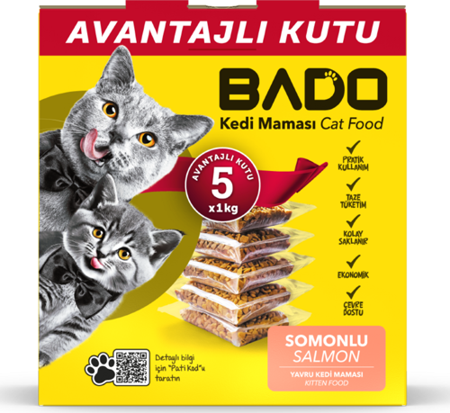 Yavru Kedi Maması Somonlu 5x1kg