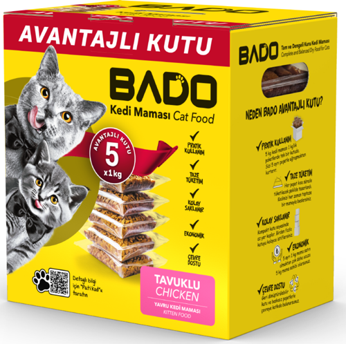 Yavru Kedi Maması Tavuklu 5x1kg