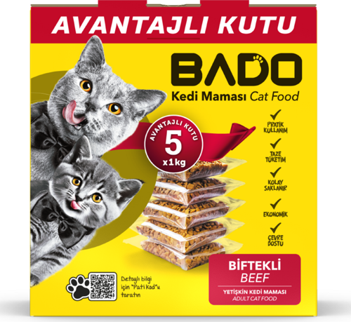 Yetişkin Kedi Maması Etli 5x1kg