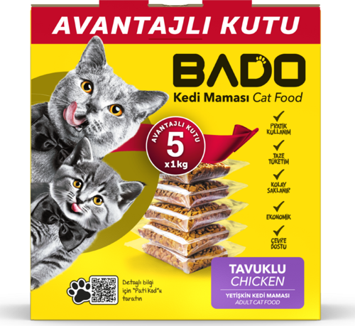 Yetişkin Kedi Maması Tavuklu 5x1kg