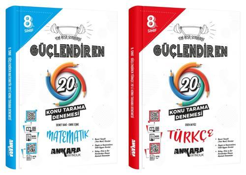 Ankara 2025 8. Sınıf Lgs Matematik + Türkçe Konu Tarama Denemesi Seti 2 Kitap