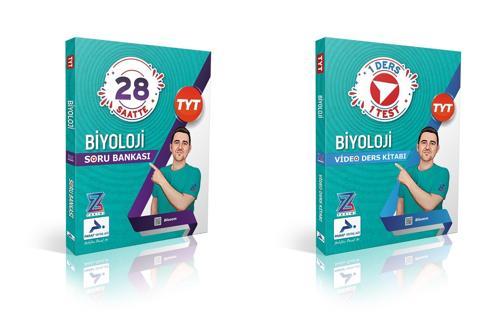 Paraf Z Takım 2025 Tyt Biyoloji Biosem Video Ders Kitabı + Soru Bankası Seti 2 Kitap