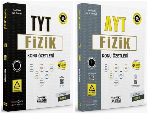 Üçgen Akademi 2024 Tyt + Ayt Fizik Konu Özeti Seti 2 Kitap