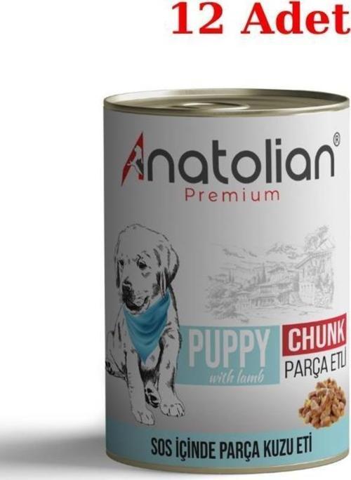Puppy Lamb Kuzulu Parça Etli Yavru Köpek Konservesi 400 gr 12 Adet