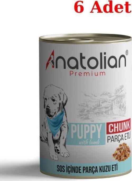 Puppy Lamb Kuzulu Parça Etli Yavru Köpek Konservesi 400 gr 6 Adet
