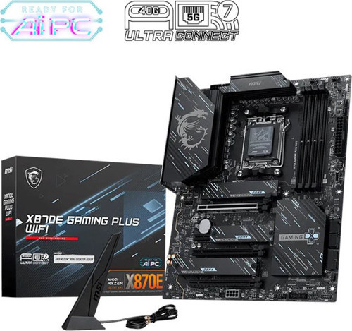 MSI X870E Gaming Plus Wifi AM5 Ryzen D5 Type-C