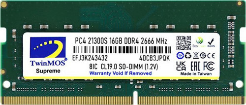 TwinMOS 16GB DDR4 2666MHz (MDD416GB2666N)(NB)