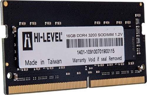 HI-LEVEL 16GB DDR4 3200MHZ NOTEBOOK RAM VALUE HLV-SOPC25600D4/16G