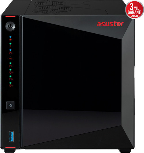 4diskli Celeron N5105 QC-16GB RAM-2-2.5GbE Nas Server AS5404T (47911)