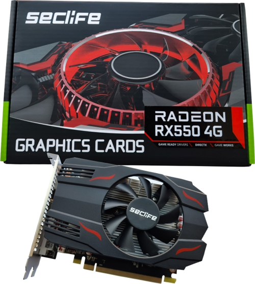 RX550 4GB GDDR5 128bit HDMI DVI DP PCIe 16X v3.0