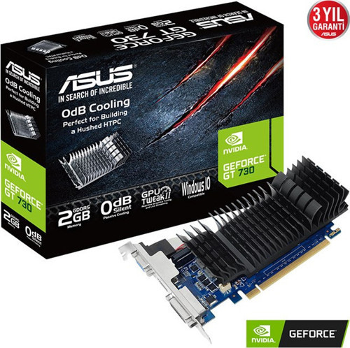 Asus GeForce GT 730 2GB GDDR5 Vga Dvi Hdmi 64Bit