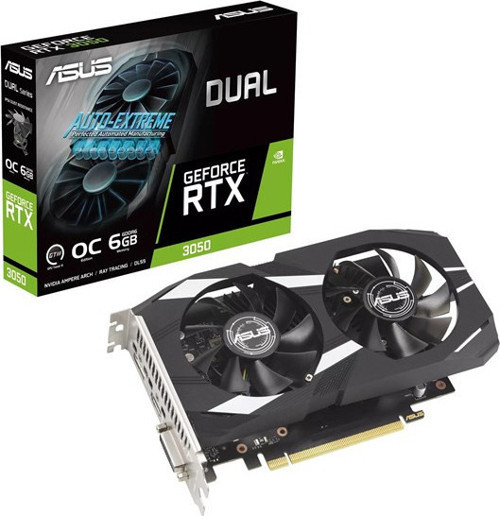RTX3050 6GB DUAL RTX3050-O6G GDDR6 96bit HDMI DVI DP PCIe 16X v4.0