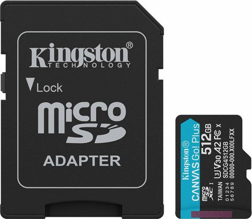 Kingston 512GB mSDXC CanvasGo+ 200MB SDCG4/512GB