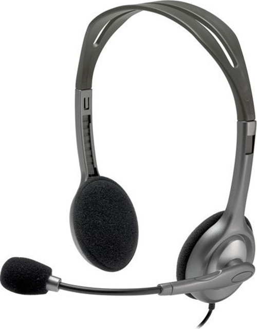LOGITECH H111 Stereo 3.5mm Jack Gri Mikrofonlu Kulaklık 981-000593