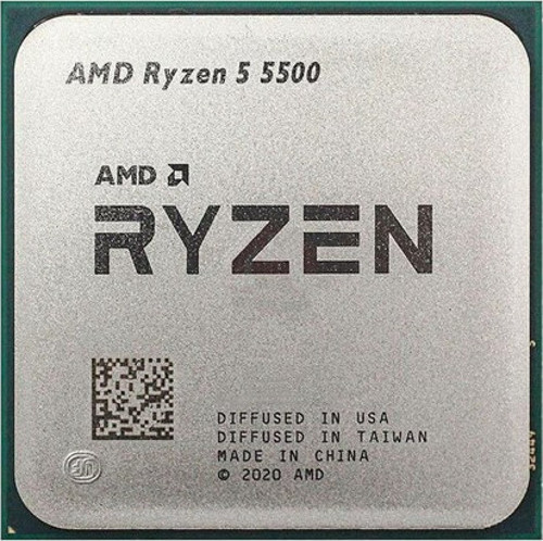 RYZEN 5 5500 19MB 6çekirdekli VGA YOK AM4 65w Kutusuz+Fansız