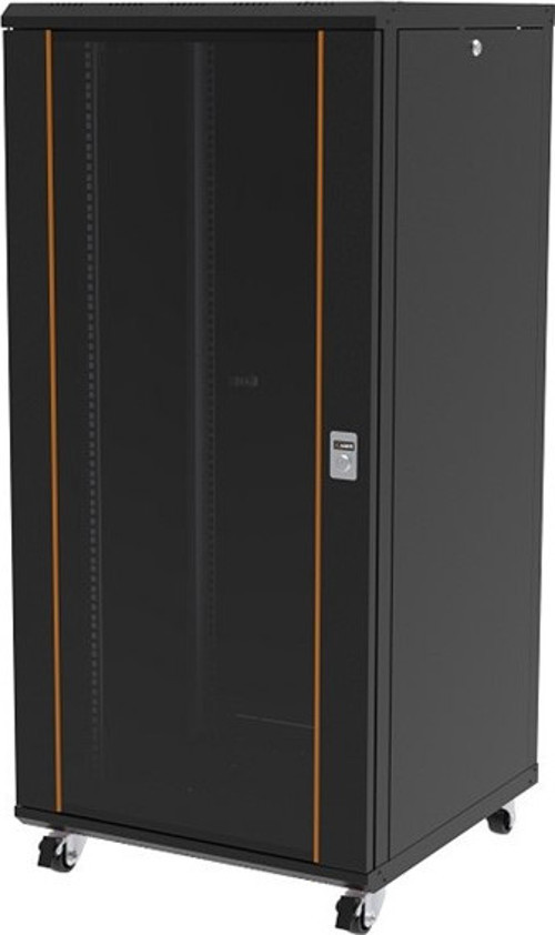 20U 600x600mm Dikili Tip Siyah Kabinet Agena AG-AN20U6060S1 Cam Kapak