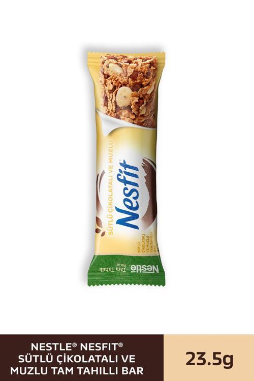 Nesfit Sütlü Çikolatalı Muzlu Tam Tahıllı Bar 23,5 Gr.